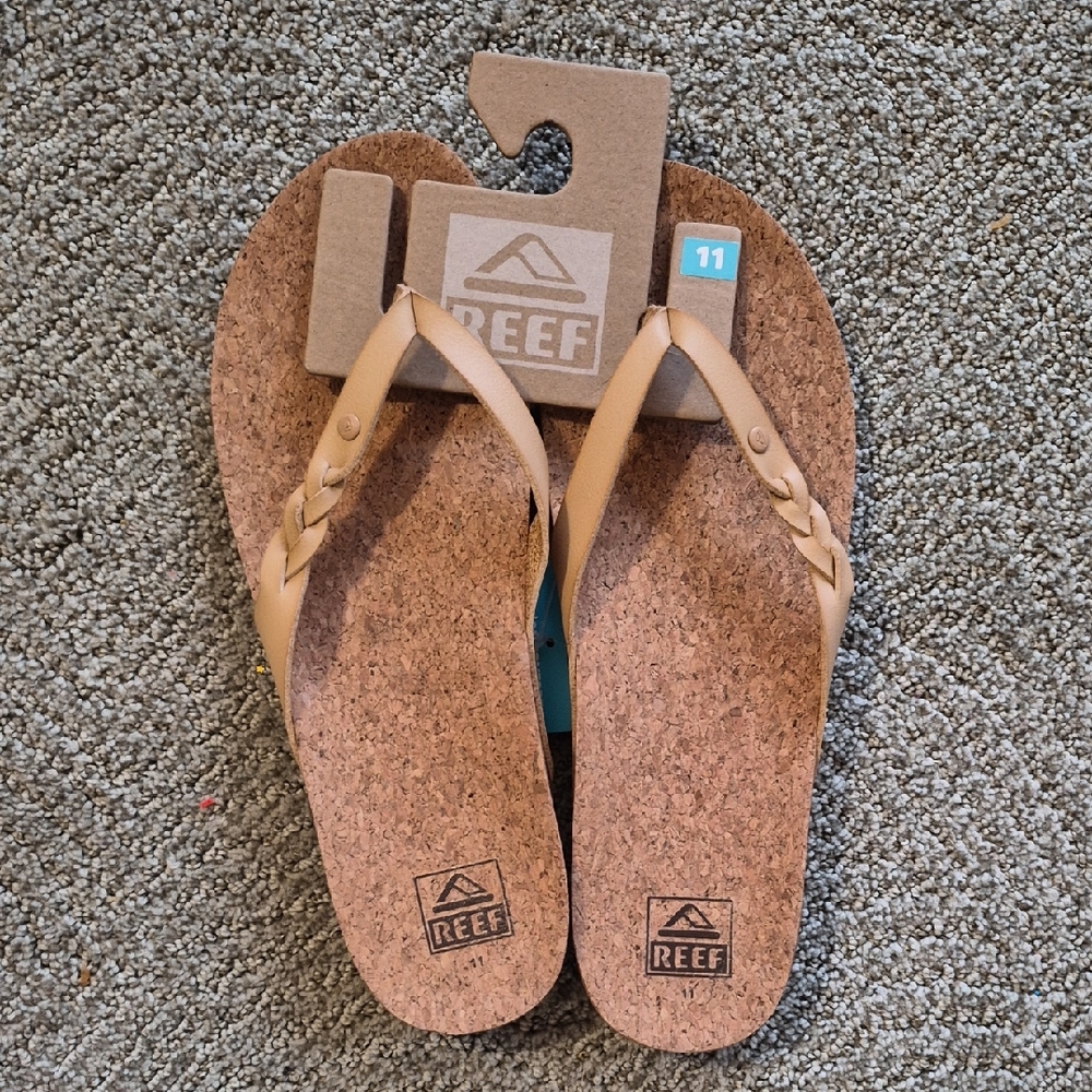 Reef Cork and Tan Sandals